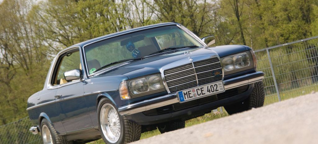 Mercedes Youngtimer in Style: Coupé mit Chic Faktor:  82er W123 Mercedes 230 CE Coupé 