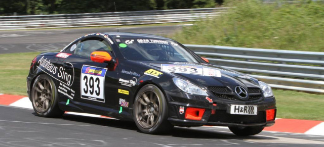 VLN 5. Lauf: Der Sing SLK fährt auf Platz 4: Beim 5. Lauf der VLN am 11.06.2011 verpasst der Mercedes von Motorsport Sing nur knapp einen Platz auf dem Podest  - SLK kommt zu den SCHÖNEN STERNEN 2011!!