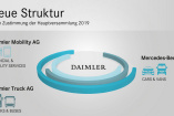 Konsequente Fortsetzung der Strategie: Daimler stellt sich für die Zukunft neu auf