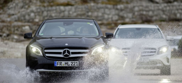 Er läuft und läuft und läuft: Mercedes  GLA-Klasse im  80.000 km Streßtest : Track&Field-Dauertest für das neue Kompakt SUV von Mercedes-Benz