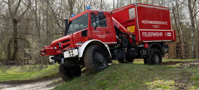 Unimog at work: 26 multifunktionale Unimog mit Kran  heben hessischen Bevölkerungsschutz auf neues Level