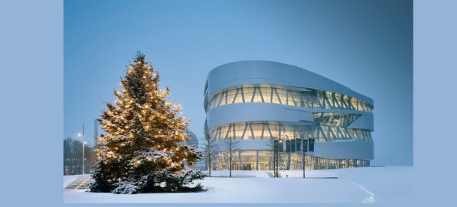 Winter im Mercedes-Benz Museum: Anziehend. Abwechslungsreich. Anders.
