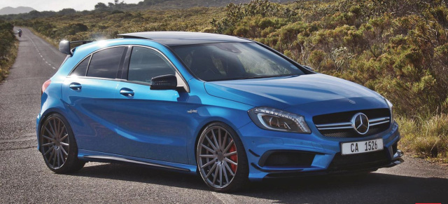 Cool Blue: Mercedes A45 AMG auf 20-Zöller: Großartiges Rad für einen großartigen Sportwagen