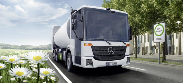 So grün kann lasterhaft sein:  Mercedes-Benz Econic NGT : Grüner Spezialist im Entsorgungs- und Verteilerverkehr geht an den Start