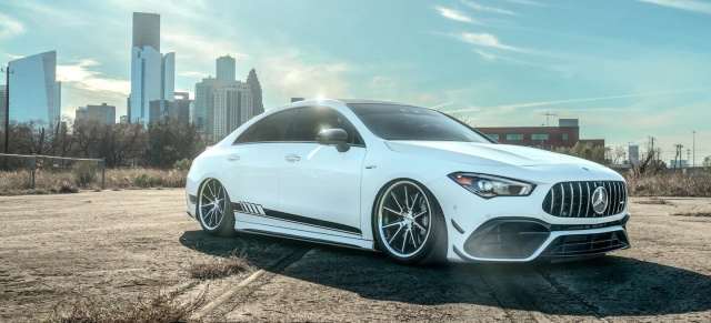 Mercedes-AMG CLA 45 S Coupé individuell: Mit Ferrrada-Wheels ist das AMG Sportcoupe besser aufgestellt