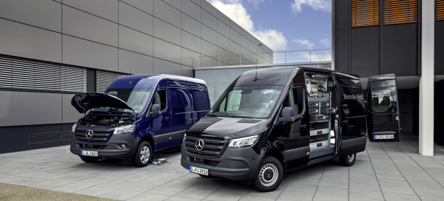 Mercedes-Benz: Kundenservice: Mercedes-Benz Vans bringt die Werkstatt zum Kunden