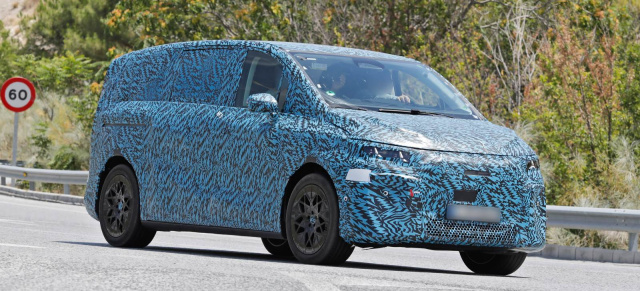 Mercedes-Benz Vans Erlkönig erwischt: Geringer getarnt: Neue Bilder vom VLE-VAN-Prototyp