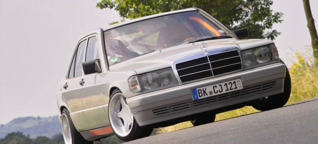 Grauer Star - Baby Benz perfekt!: Dezent getunt nimmt der 88er Mercedes-Benz 190 E die Favoritenrolle ein  