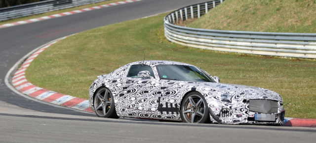 Erlkönig erwischt: Mercedes GT AMG auf dem Nürburgring: Aktuelle Bilder vom Porsche 911-Herausforderer  mit Stern