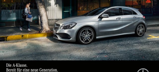 Neue A-Klasse Facelift: Start der Kampagne: Die Mercedes A-Klasse 2016. Bereit für eine neue Generation. 