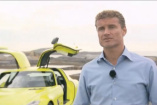 Video: SLS AMG E-CELL elektrisiert David Coulthard : Video: Mercedes DTM Werkspilot testet  den elektrischen  Mercedes-Benz
Sportwagen 