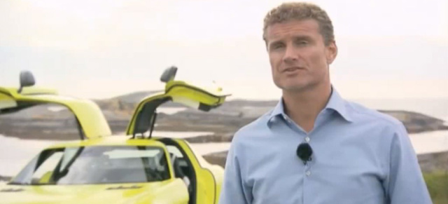 Video: SLS AMG E-CELL elektrisiert David Coulthard : Video: Mercedes DTM Werkspilot testet  den elektrischen  Mercedes-Benz
Sportwagen 