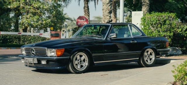 Sterne unterm Hammer: Seltener Mercedes-Benz 500 SL 5.0 AMG mit Fünfgang-Schaltgetriebe: Ein Gentleman mit Muckis!