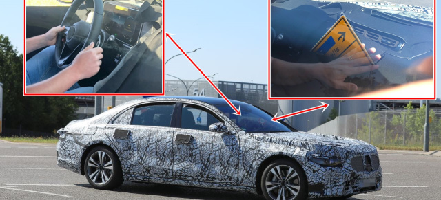 Mercedes-Benz Erlkönig erwischt: Star Spy Shot: Erster Blick in die neue S-Klasse W223