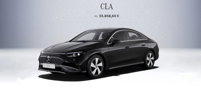 Der neue Mercedes CLA EQ ist ab sofort bestellbar: Einstiegspreis: Ab 55.858 € ist der Mercedes CLA EQ 250 +  zu haben
