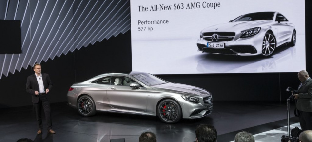 Starke Premiere in New York: Mercedes S63 AMG Coupé : Das neue S 63 AMG Coupé debütiert New York Auto Show 2014