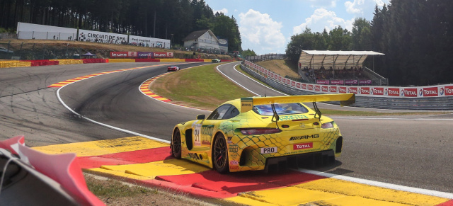 24h von Spa-Francochamps: Starke Leistungen, aber kein Gesamt-Podium für AMG