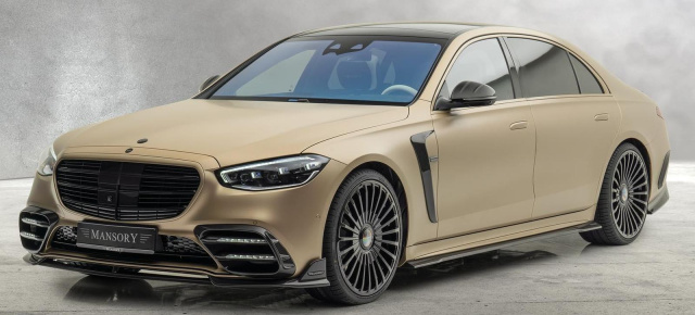 Mercedes S-Klasse: Goldstück nach Schweizer Art: Vergoldete Sternstunden: Mercedes S580 von MANSORY