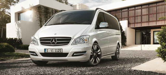 Premiere in Genf: Die  neue Mercedes-Benz Grand Edition Viano AVANTGARDE: Die neue Grand Edition Viano AVANTGARDE ist ab 49 780 Euro zzgl. MwSt. zu bekommen.