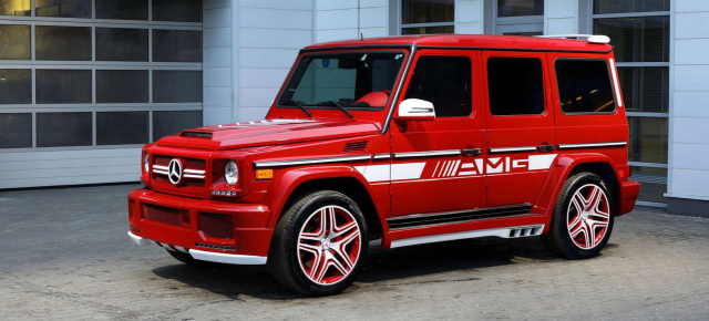 Mercedes-Benz G63 AMG: Tuning von TopCar: Die Mercedes G-Klasse hat die Gabe der besonderen Farbe und viel Leder abbekommen.