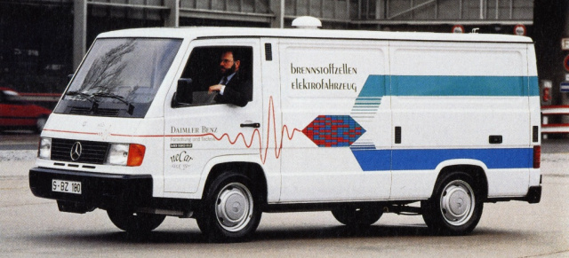 1991 beginnt die Entwicklung eines Brennstoffzellenaggregats: Aufbruch in eine neue Zeit: NECAR „New Electric Car“