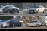 Mercedes-Benz Erlkönige erwischt: Star Spy Shot Double Feature: C205 Facelift und A-Klasse Sedan 