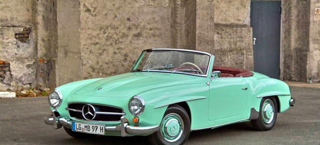 Mercedes 190SL: Alles wieder im (perlmutt-)grünen Bereich: 60er Roadster aufwändig restauriert