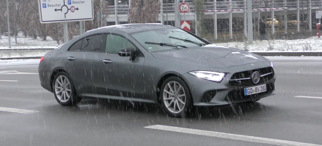 Mercedes-Benz CLS C257: Erstmals im Straßenverkehr gefilmt: der neue Mercedes-Benz CLS