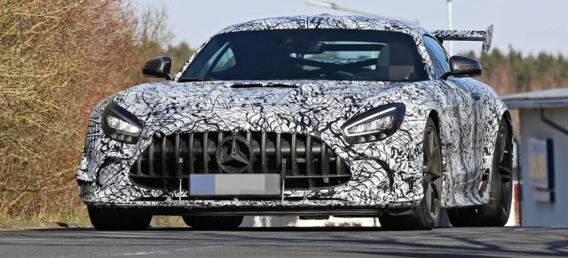 Mercedes-AMG Erlkönig erwischt: Star-Spy-Shot: Aktuelle Aufnahmen vom kommenden AMG GT Black Series