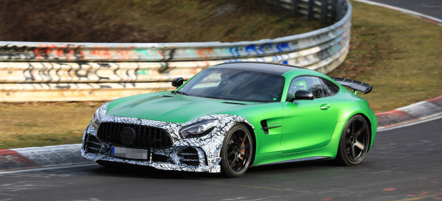 Mercedes-AMG Erlkönig erwischt: Mysteriöser Star Spy Shot: AMG GT R Facelift oder Black Series? 