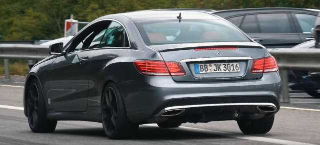 E-Klasse Coupé jagt durch die Grüne Hölle: Was testet Mercedes hier auf dem Nürburgring?