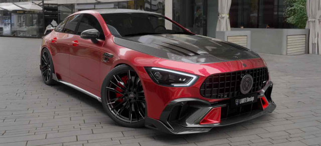LARTE Design präsentiert neue Signature Styling-Kits für den Mercedes-AMG GT 53 und GT 63: Neue Exterieur-Lösungen für die viertürige AMG GT Familie
