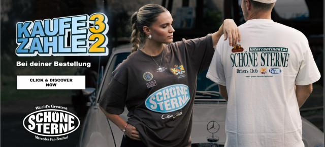 Große Frühlings-Aktion im SCHÖNE STERNE Online-Shop: „KAUFE 3, ZAHLE 2“ – Deal für alle Mercedes-Fans!