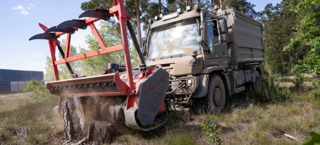 Unimog at work: Mercedes Unimog zeigt sein Können auf der KWF-Tagung 2024