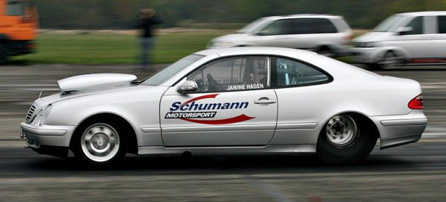 Das Team Motorsport Schumann sucht nach Sponsoren: Pedal to the metal: Mercedes CLK Dragster