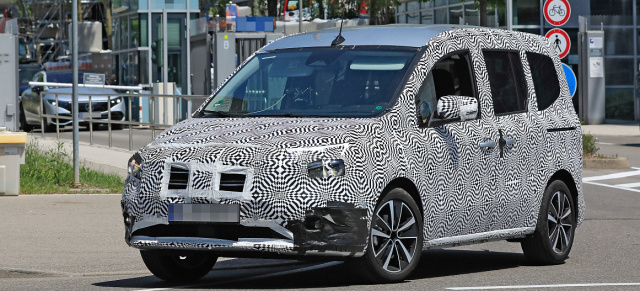 Mercedes-Benz T-Klasse / Citan Prototyp: Erwischt: T-Klasse Erlkönig mit neuen Details